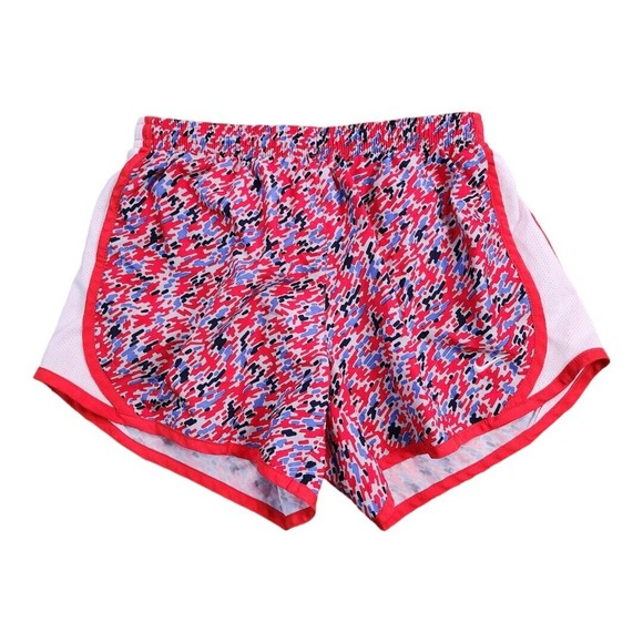 Nike Girls Activewear Shorts Multi Elastic Waist Dri-Fit Pull‎ On Athletic Large - Picture 1 of 12